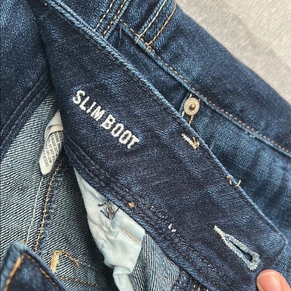 American Eagle Outfitters Low Rise Slim Bootcut Women's Blue Jeans - Picture 5 of 7